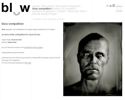 wet plate collodion, award, Blow, kasia kalua krynska